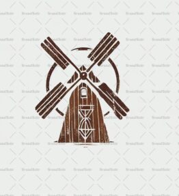 Rustikale Windmühle